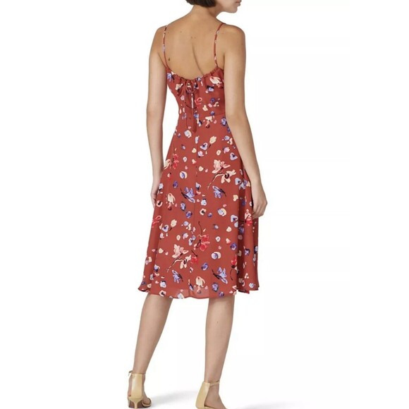 HUTCH Declan Floral Sleeveless Square Neck Knee Length Cami Dress Size 4 - Picture 2 of 12